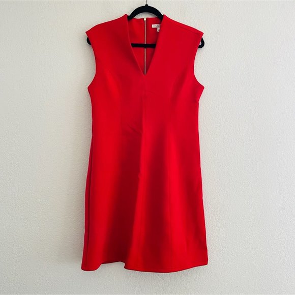 SPENSE Womens Red Sleeveless Gold Zipper Dress  Size: 12 fits like a 10 - Picture 2 of 6